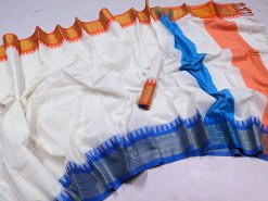 Pure Arong Cotton Nakshi Par Saree