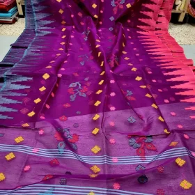 Half Silk Monipuri Saree 12