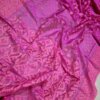 Jamdani Saree Half Silk Tancel Deep Fuchsia