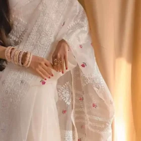 Original Indian Exclusive Organza Silk Saree 18