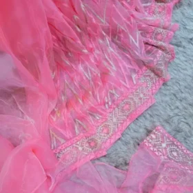 Original Indian Exclusive Organza Silk Saree 4