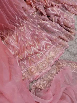 Original Indian Exclusive Organza Silk Saree OSS10 2 Original Indian Exclusive Organza Silk Saree 8