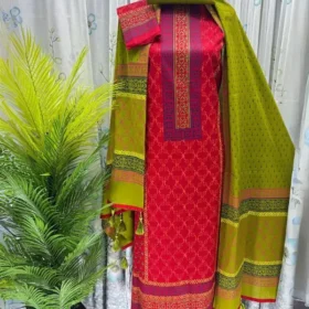 Orko Rubia Century Voile Three Piece Block Print 10