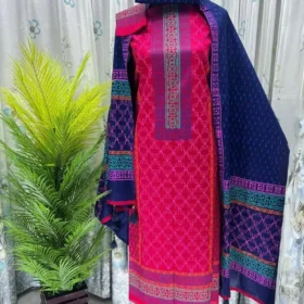 Orko Rubia Century Voile Three Piece Block Print 12