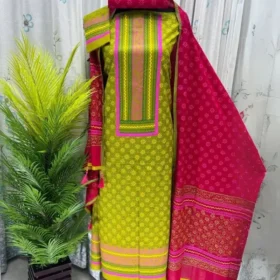 Orko Rubia Century Voile Three Piece Block Print 15