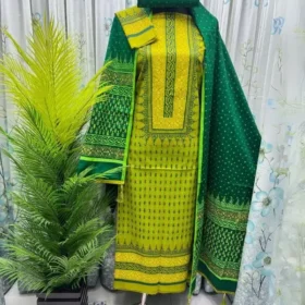 Orko Rubia Century Voile Three Piece Block Print 19