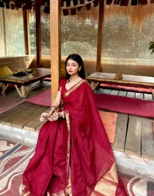 Pure Aarong Cotton Nakshi Pair Saree 2