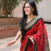Aarong Cotton Saree 28 - Red Wine