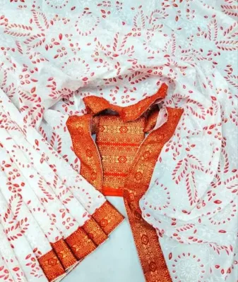 Half Silk Glitter Work Saree HS07 2 Half Silk Glitter Work Saree 6