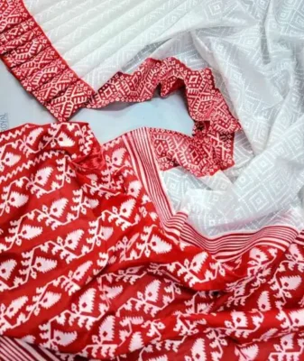 Half Silk Glitter Work Saree HS08 2 Half Silk Glitter Work Saree 8