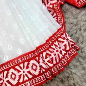 Half Silk Glitter Work Saree02