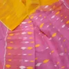 Jamdani Saree Yellow Pink