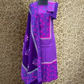 Orko Rubia Century Voile Three Piece Block Print 13