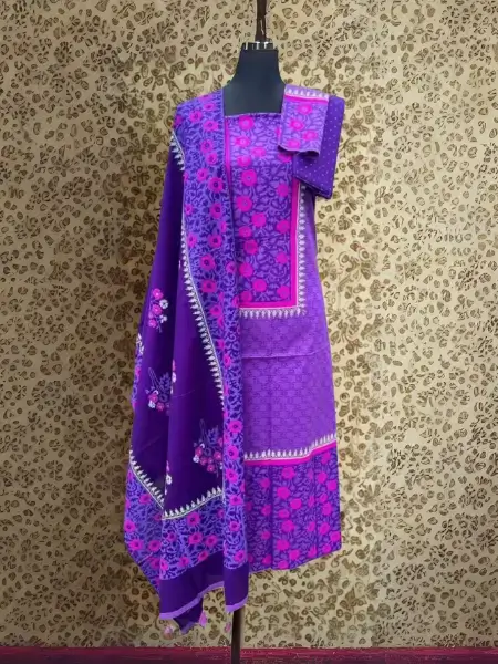 Orko Rubia Century Voile Three Piece Block Print 13