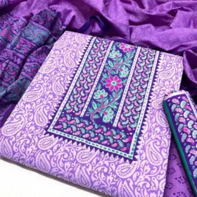 Orko Rubia Century Voile Three Piece Block Print 8