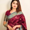 Kanjivaram Saree K0117 Vivid Auburn
