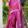 Kanjivaram Saree K0121 - Raspberry Rose 3 Kanjivaram Saree K0121 Raspberry Rose