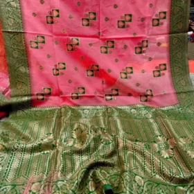Indian Kora Tasar Saree 14