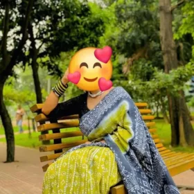 Original Tie Dye Silk Mom Batik Saree 4