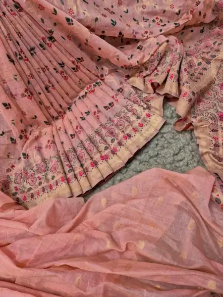 Kora Tasar Silk Saree 13
