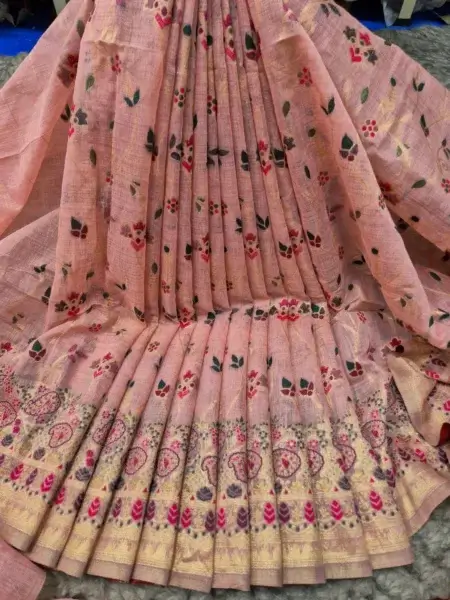 Kora Tasar Silk Saree 6