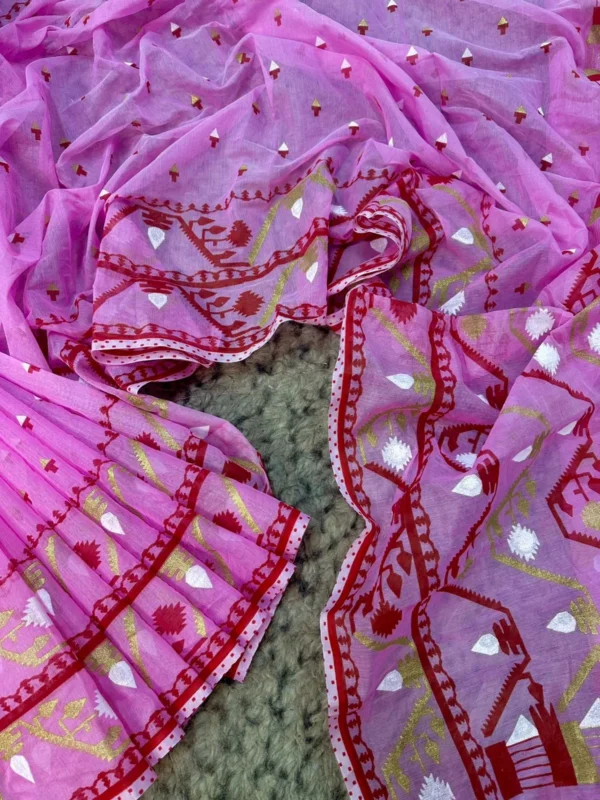 Half Silk Afsan Print Saree 1 20