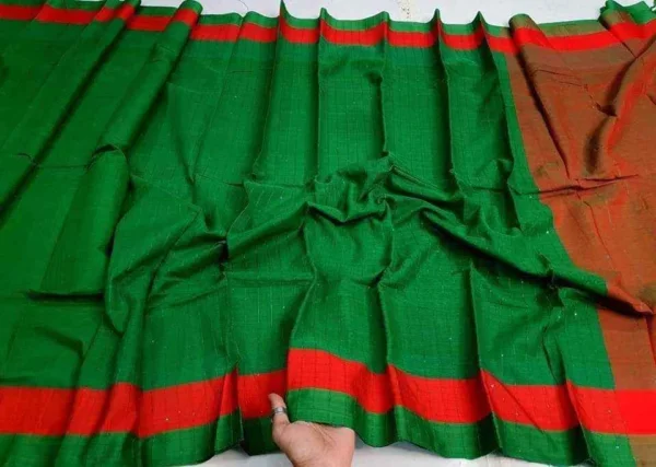 Bijoy Diboser Lal Sobuj Saree 8