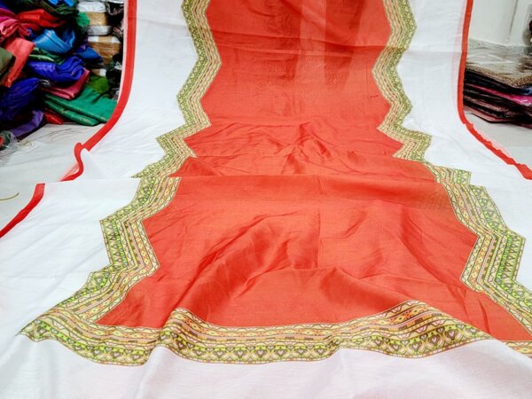 Half Silk Glitter Work Saree HS03