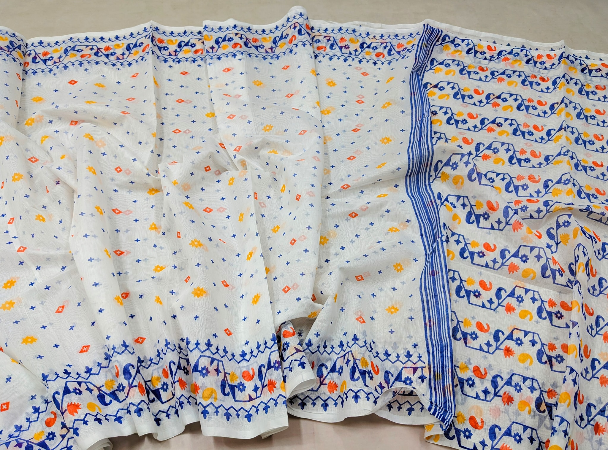 Half Silk Glitter Work Saree HS104 2 Half Silk Glitter Work Saree HS104 - Image 2