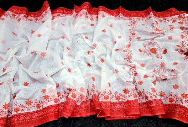 Half Silk Glitter Work Saree HS100